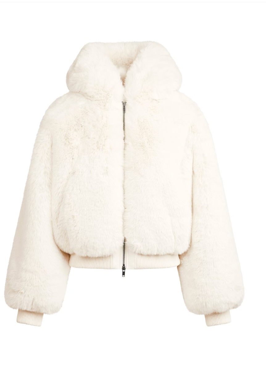 Snow Fur Zip Jacket